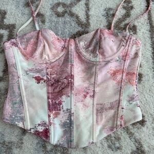 Cropped corset top